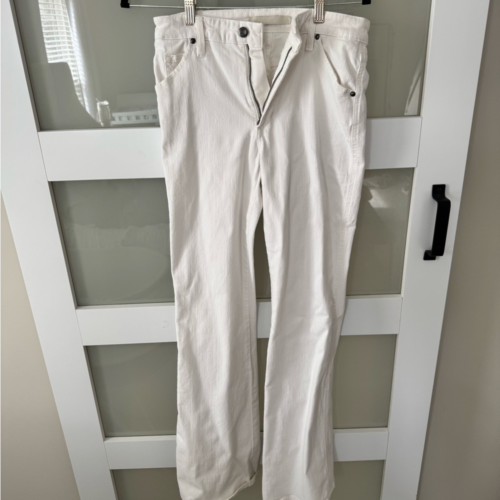Joe's Jeans High Rise Flare Classic White Denim